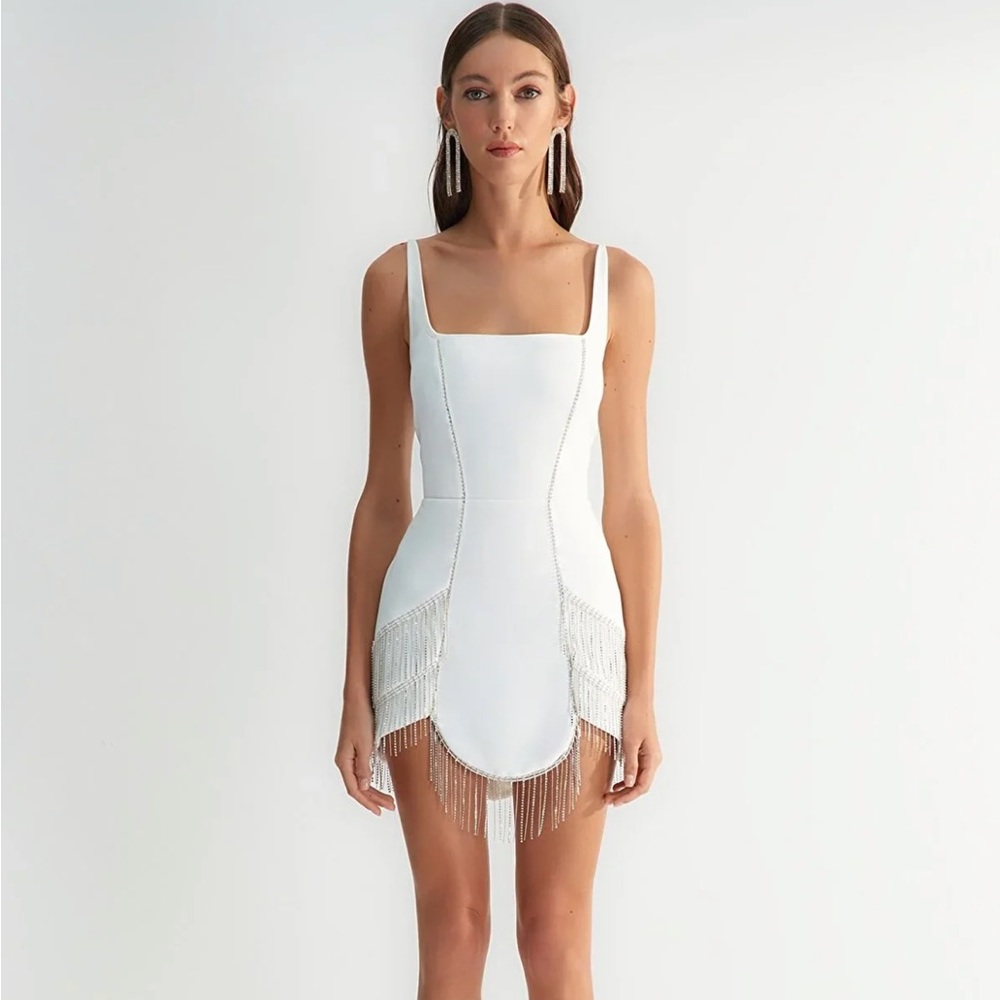WearHause white Carbon Dress
